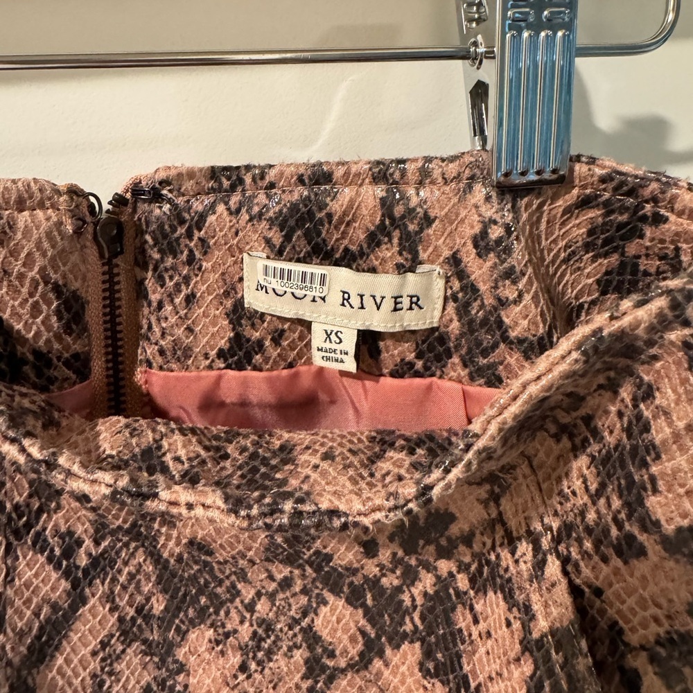 Moon River Snake Print Dress